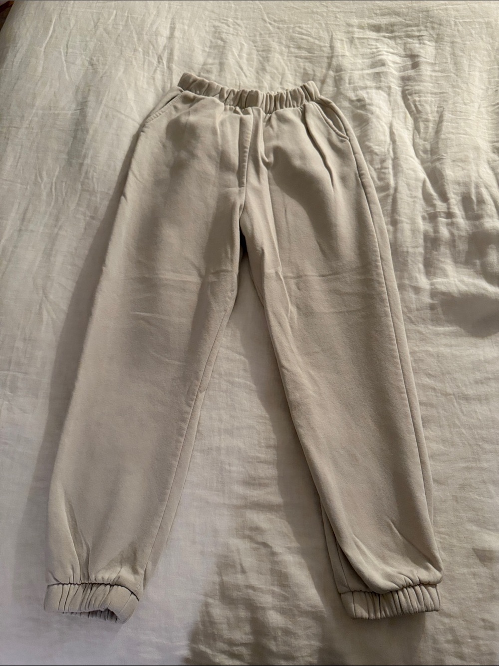 Zara Light Beige Jogger Pants Sweats